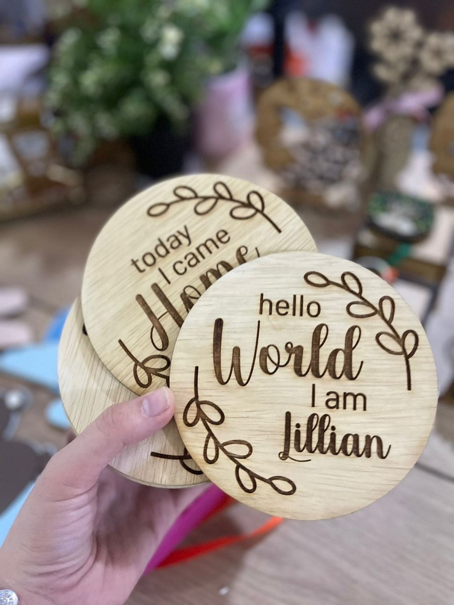 Hello World Baby tags - Felt Craft RD