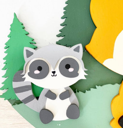 Hidden Forest Baby Nursery Decor Room Boy Safari nursery decor - Felt Craft RD