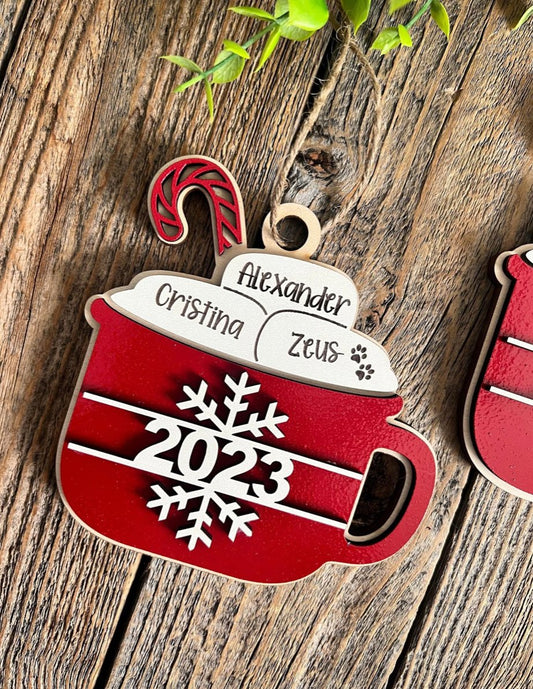 Hot Cocoa Ornaments For Christmas Tree - Felt Craft RD