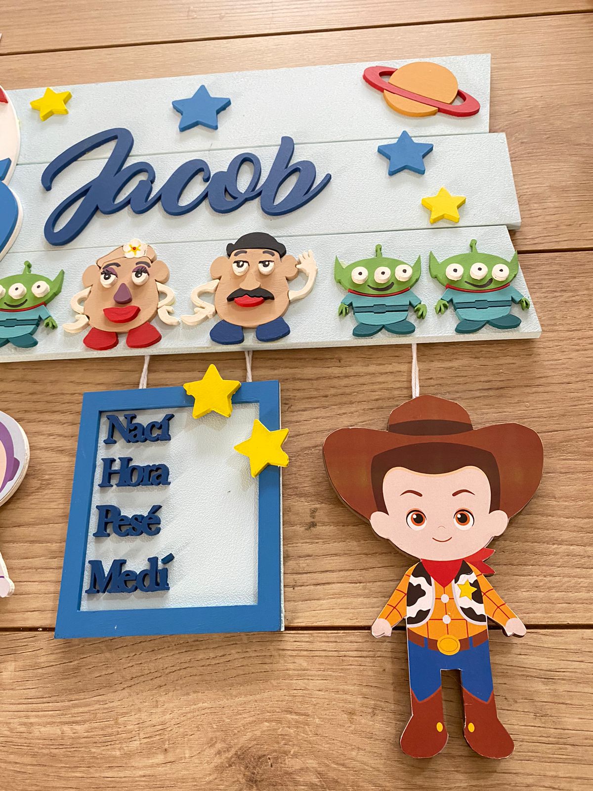 Toy Story Baby Boy Door Hanger