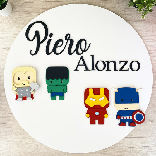 Heroes Baby Boy Wall Hanging