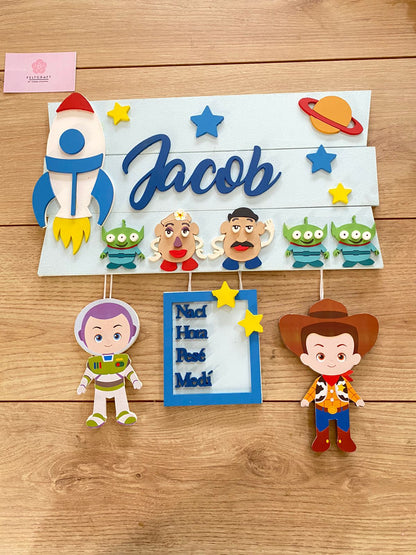 Toy Story Baby Boy Door Hanger