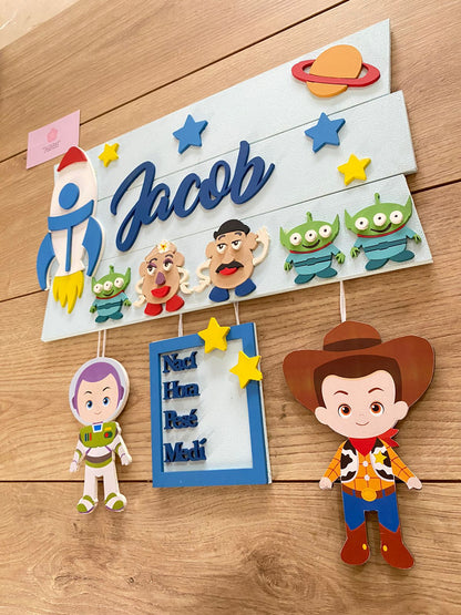 Toy Story Baby Boy Door Hanger