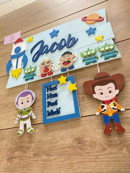 Toy Story Baby Boy Door Hanger