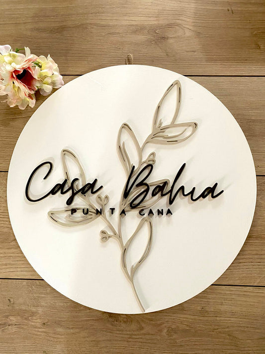 Casa Bahía Brand door hangers for business
