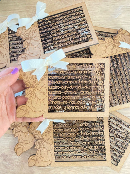 Invitación con mensaje personalizado Santo Domingo - Felt Craft RD