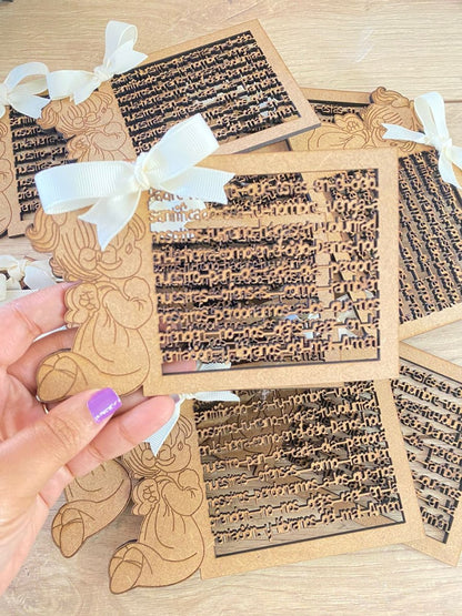 Invitación con mensaje personalizado Santo Domingo - Felt Craft RD