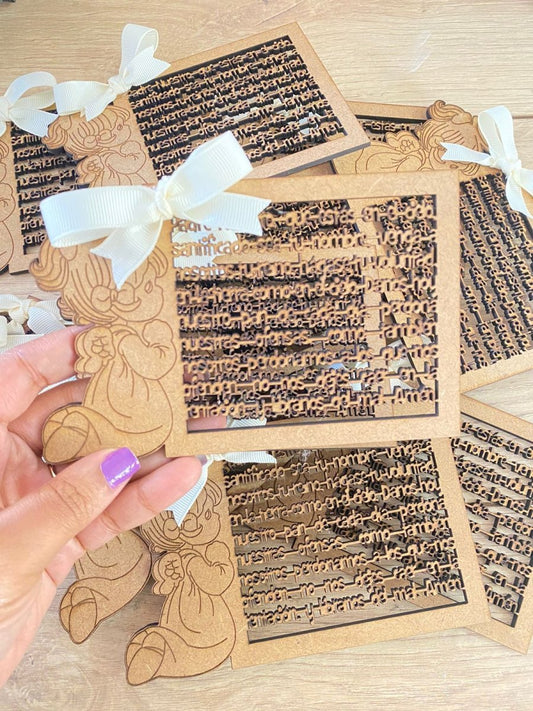 Invitación con mensaje personalizado Santo Domingo - Felt Craft RD