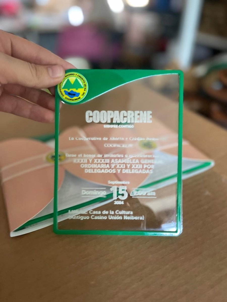 Invitaciones en acrilico 6x4" - Felt Craft RD