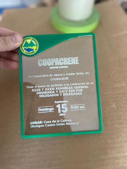 Invitaciones en acrilico 6x4" - Felt Craft RD