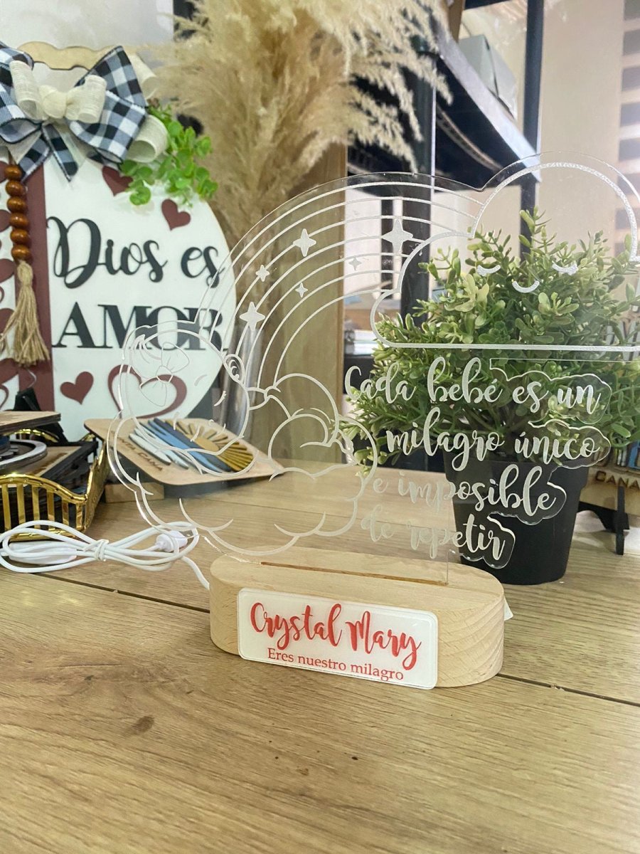 Lámpara Led personalizada para mesa de noche - Felt Craft RD