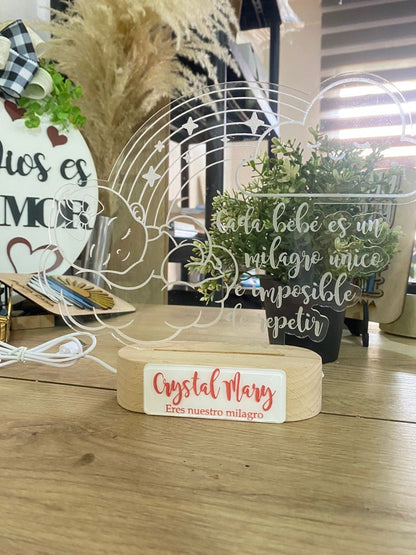 Lámpara Led personalizada para mesa de noche - Felt Craft RD