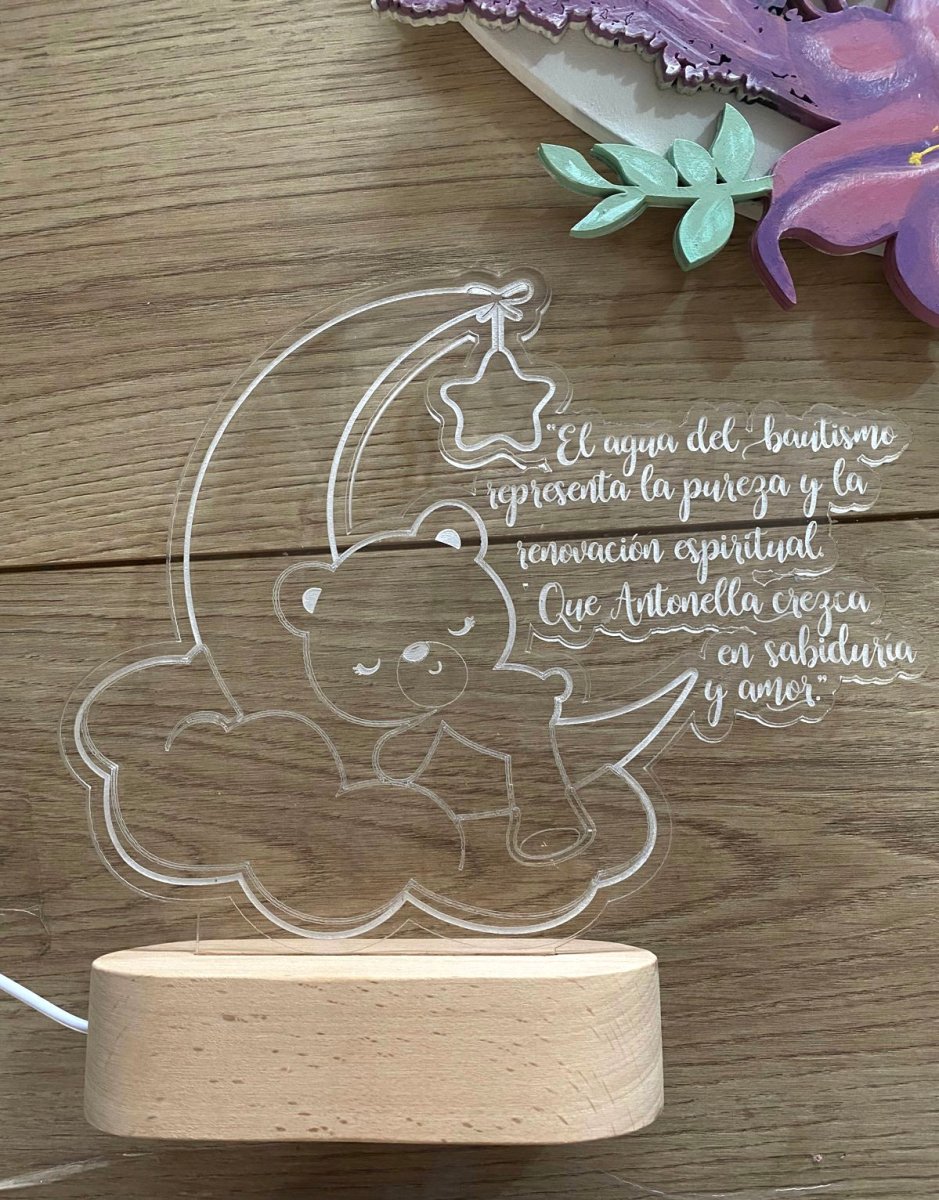 Lámpara Led personalizada para regalo de mesa de noche - Felt Craft RD