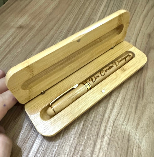 Lapicero personalizado grabado en madera - Felt Craft RD