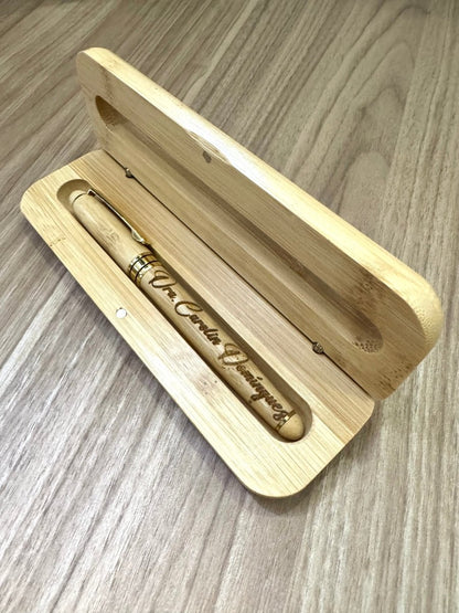 Lapicero personalizado grabado en madera - Felt Craft RD