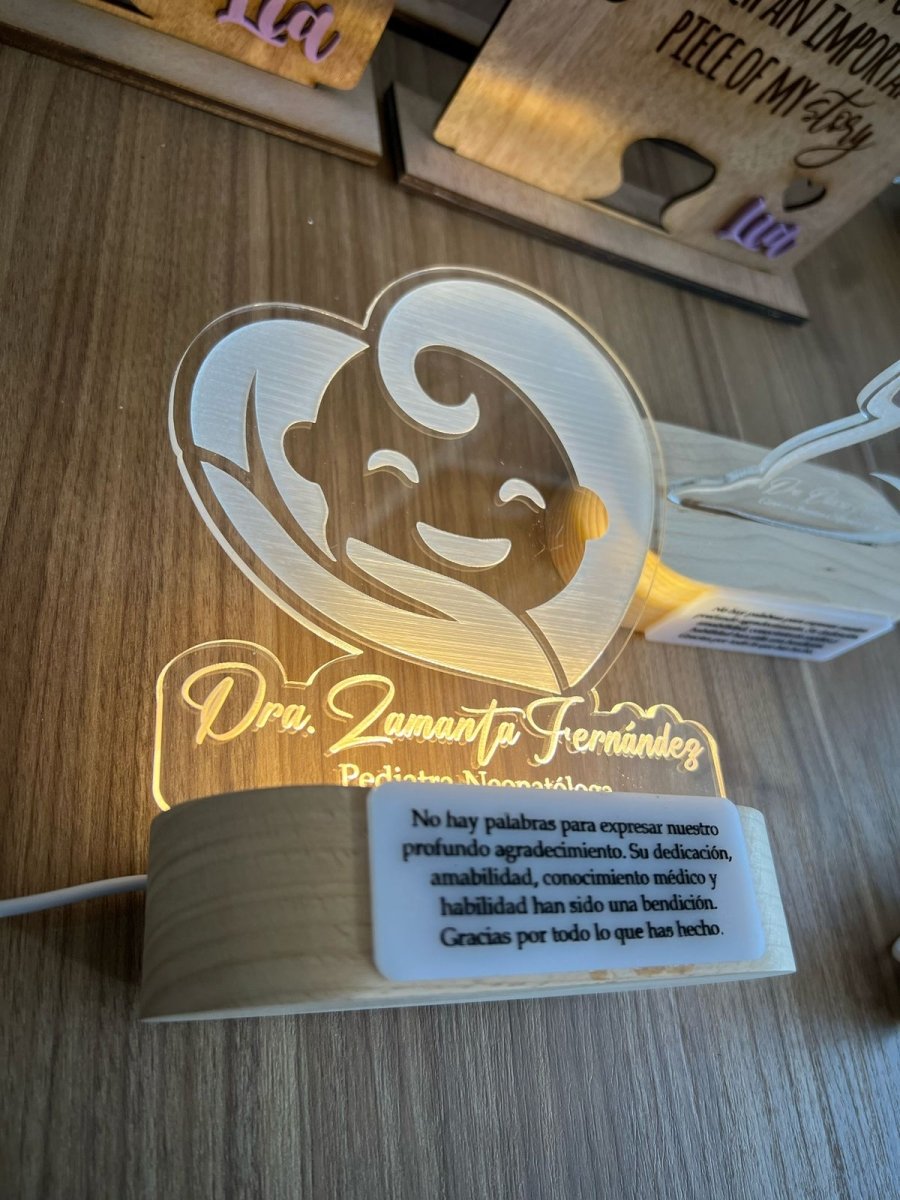 Led lampara decorativa personalizada - Felt Craft RD