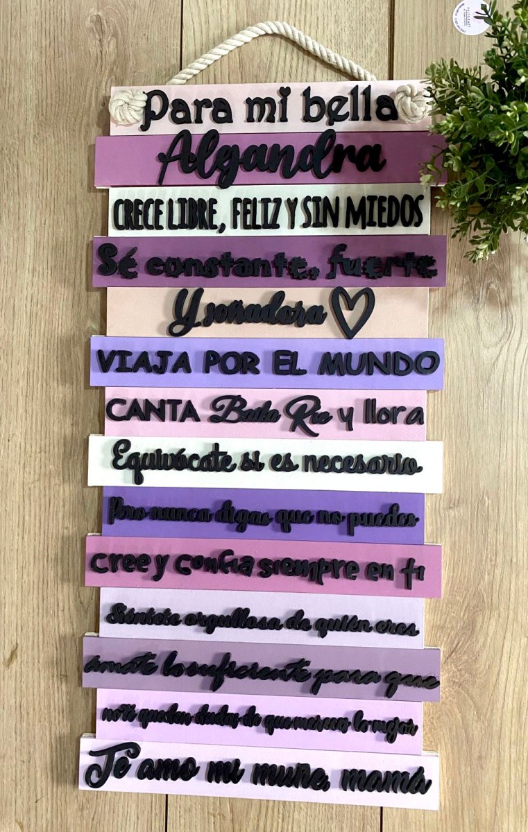 Letrero Crece Libre - Felt Craft RD