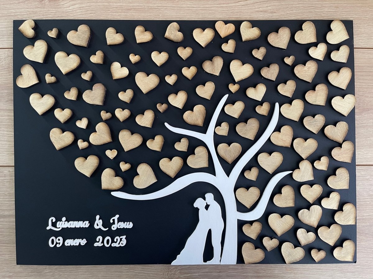 Letrero de árbol de la vida personalizado de madera - Felt Craft RD