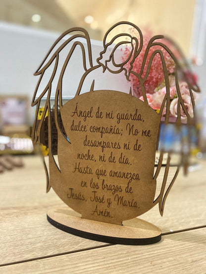 Letrero de madera personalizado con mensaje de amor - Felt Craft RD