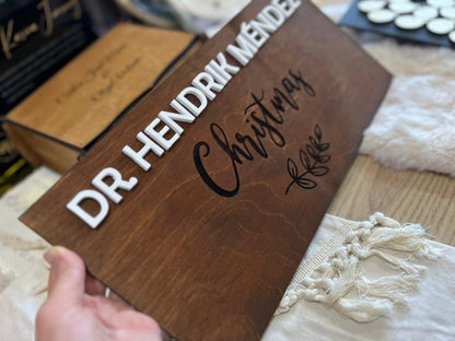 Letrero madera personalizado - Felt Craft RD