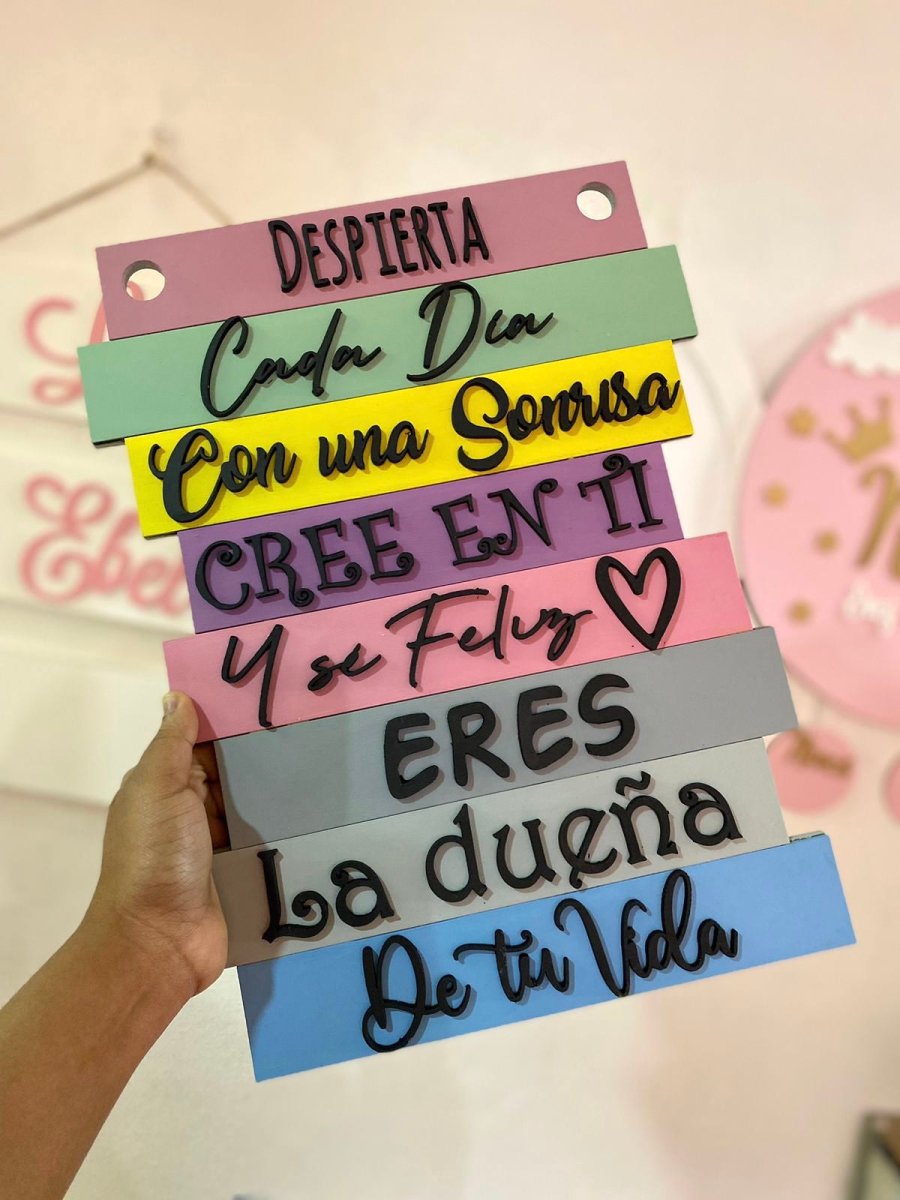 Letrero Personalizable Con Frase - Felt Craft RD