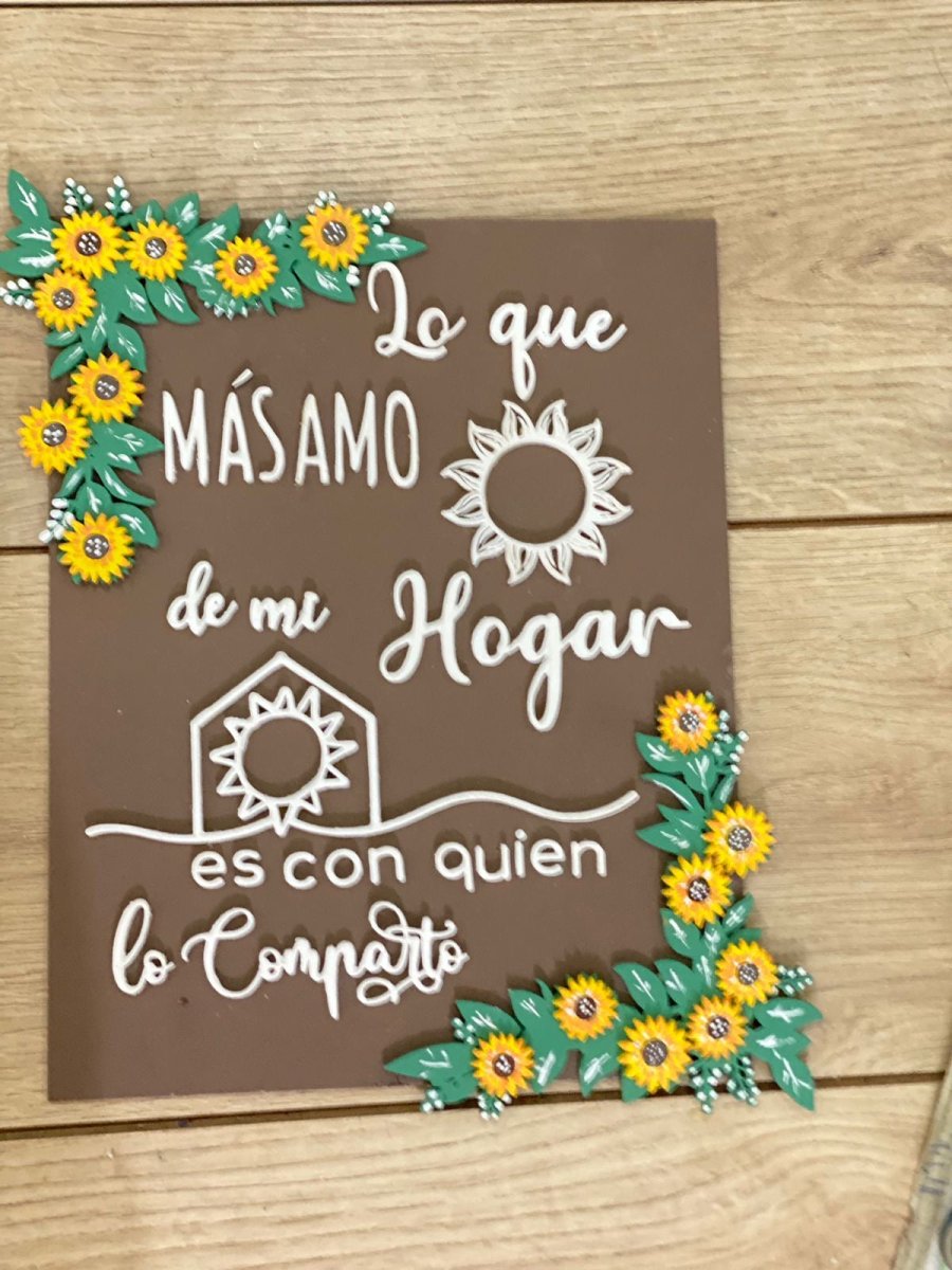 Letrero Personalizable Con Frase - Felt Craft RD