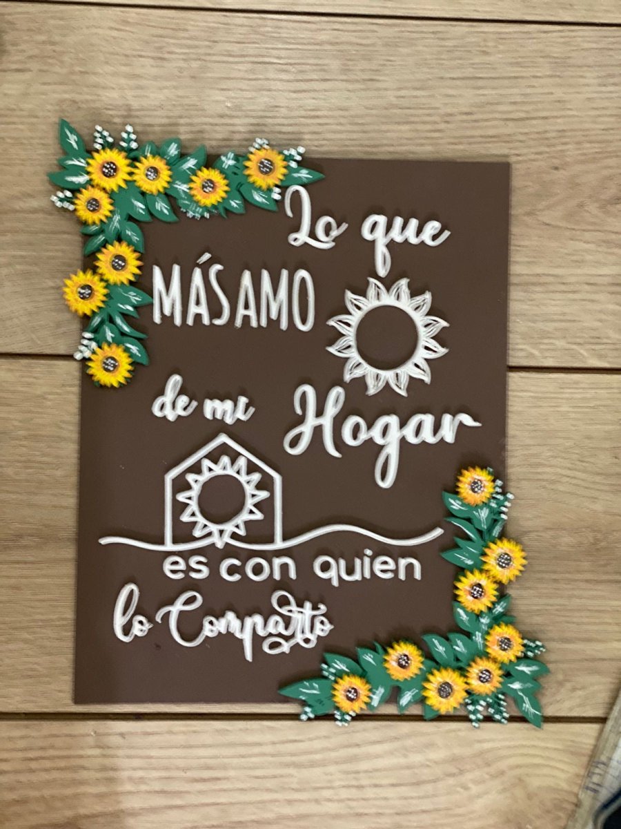 Letrero Personalizable Con Frase - Felt Craft RD