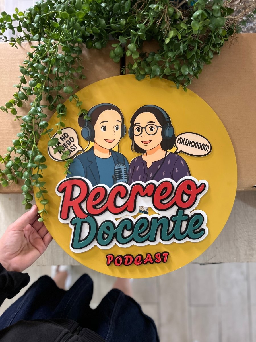 Letrero podcast youtuber - Felt Craft RD