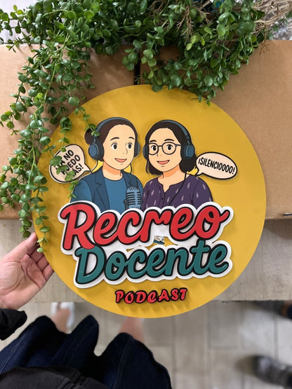 Letrero podcast youtuber - Felt Craft RD