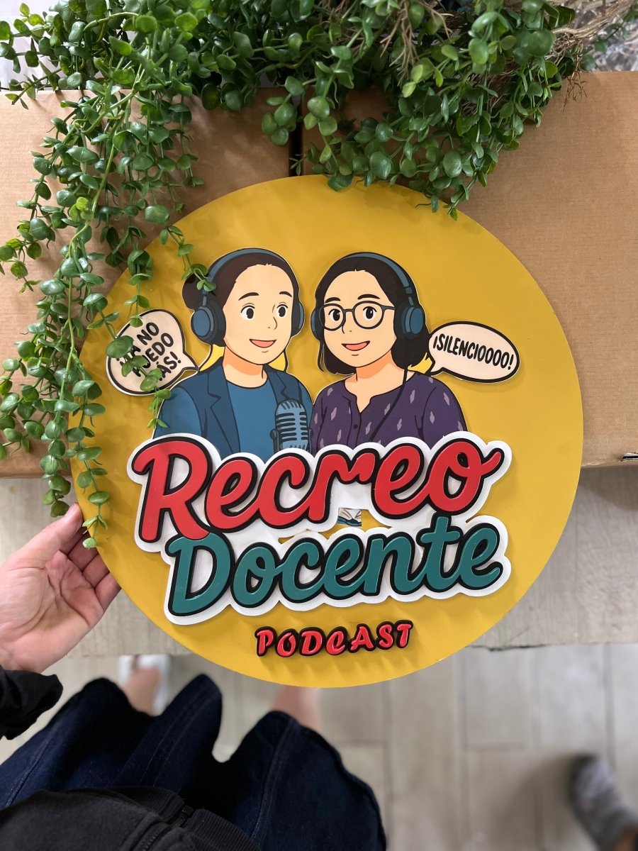 Letrero podcast youtuber - Felt Craft RD