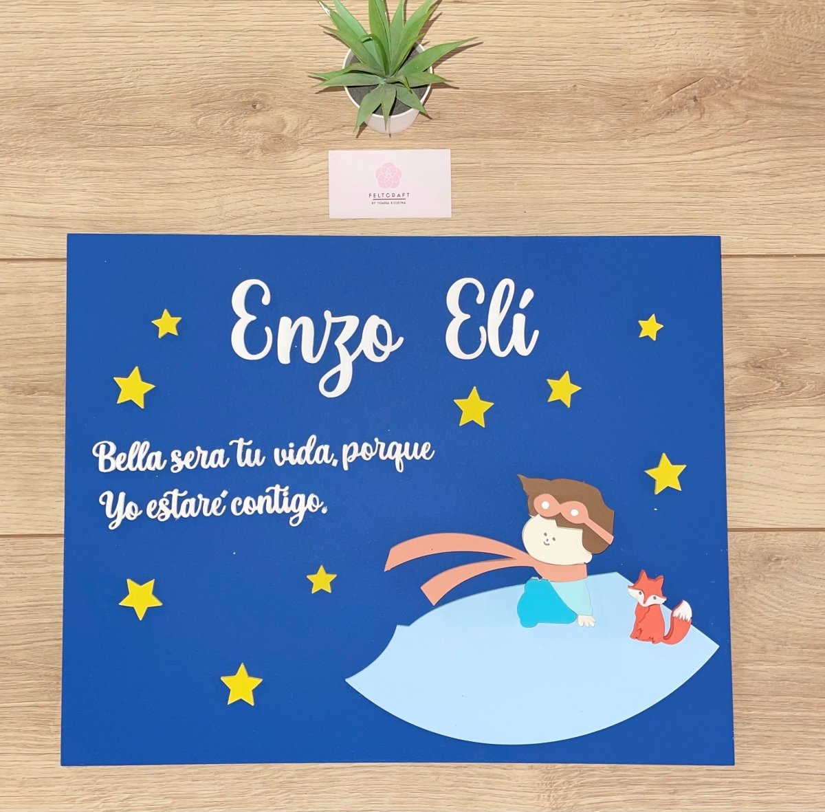 Letrero Principito Con Frase - Felt Craft RD