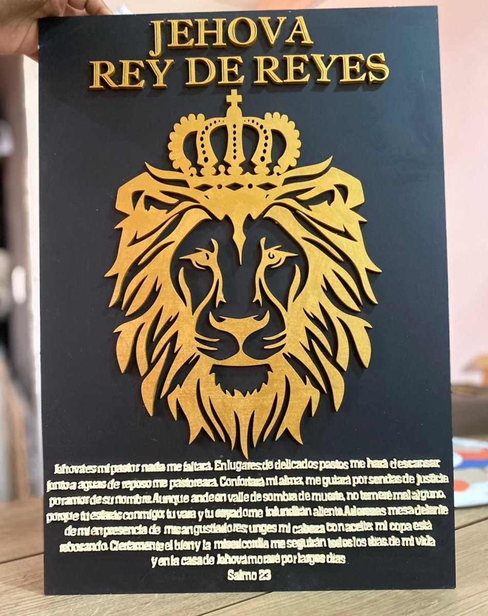 Letrero Rey de Reyes - Felt Craft RD