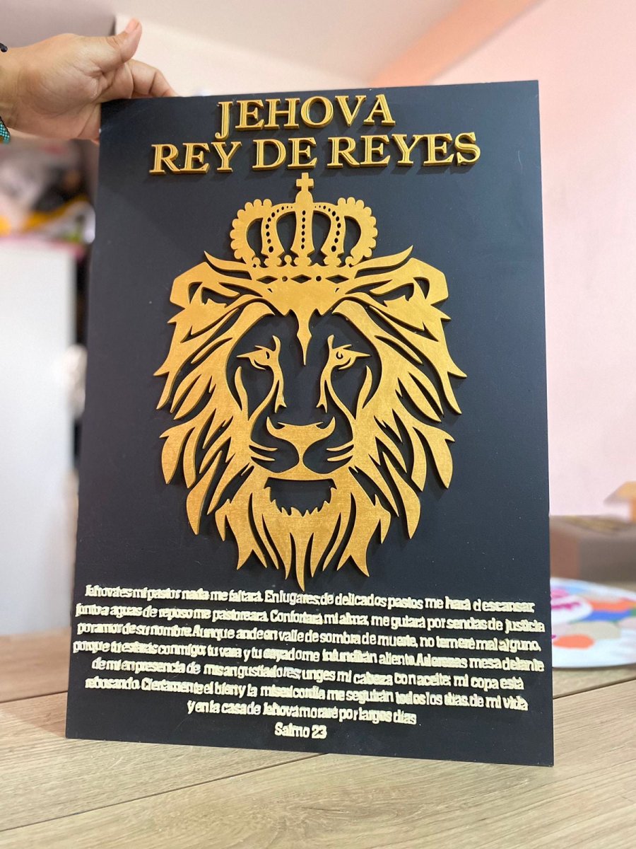 Letrero Rey de Reyes - Felt Craft RD