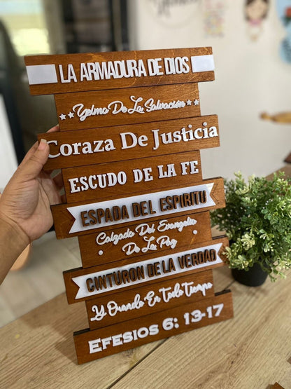 Letreros biblicos personalizados en madera - Felt Craft RD