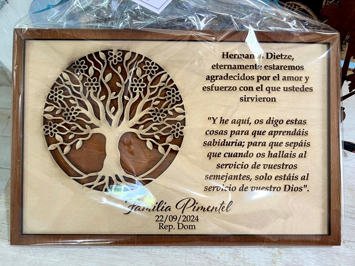 Letreros con frases en Madera - Felt Craft RD