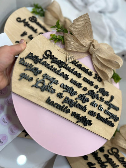 Letteros cristianos personalizados en madera - Felt Craft RD