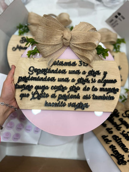 Letteros cristianos personalizados en madera - Felt Craft RD