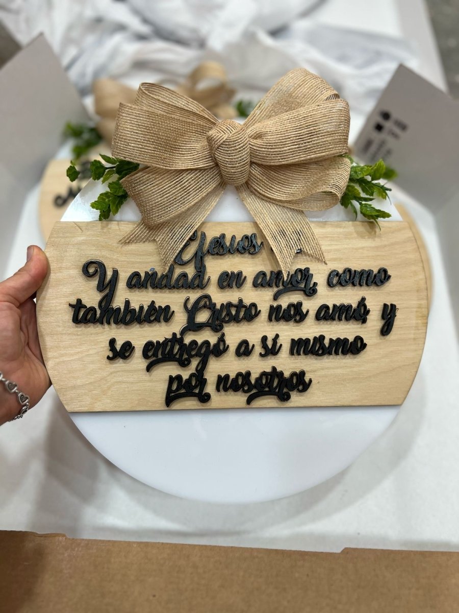 Letteros cristianos personalizados en madera - Felt Craft RD