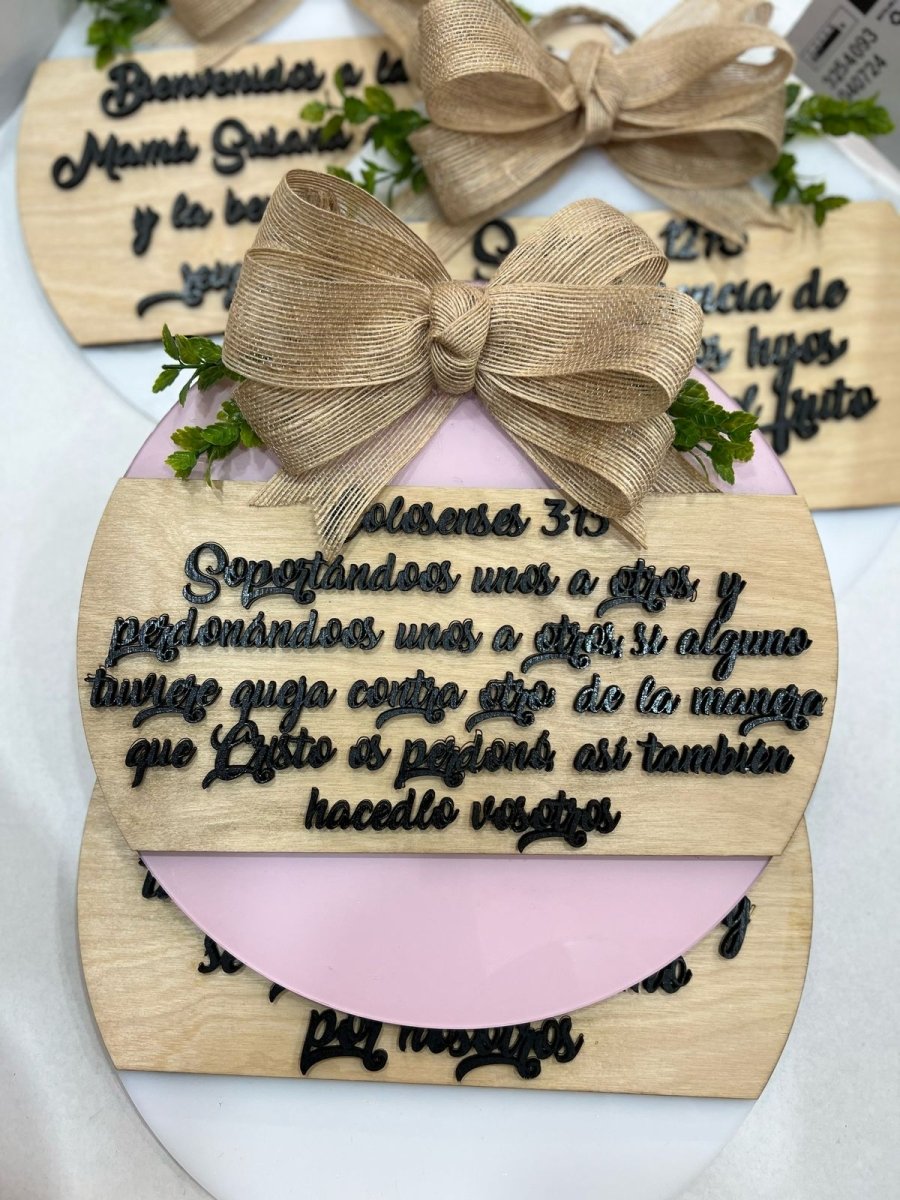 Letteros cristianos personalizados en madera - Felt Craft RD
