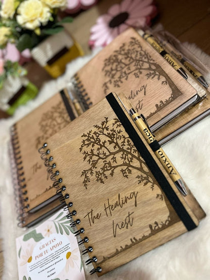 Libreta personalizada grabada con lapicero - Felt Craft RD