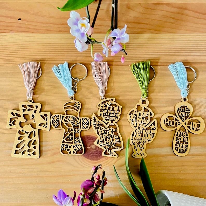 Llavero Bautismo Personalizado - Felt Craft RD