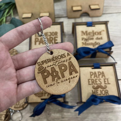 Llavero detalle dia del padre personalizado regalo original - Felt Craft RD