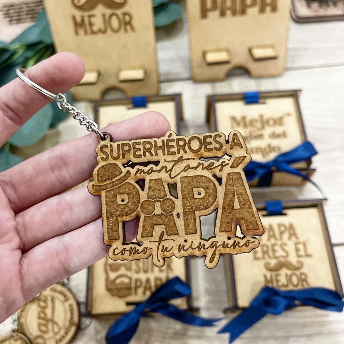 Llavero detalle dia del padre personalizado regalo original - Felt Craft RD