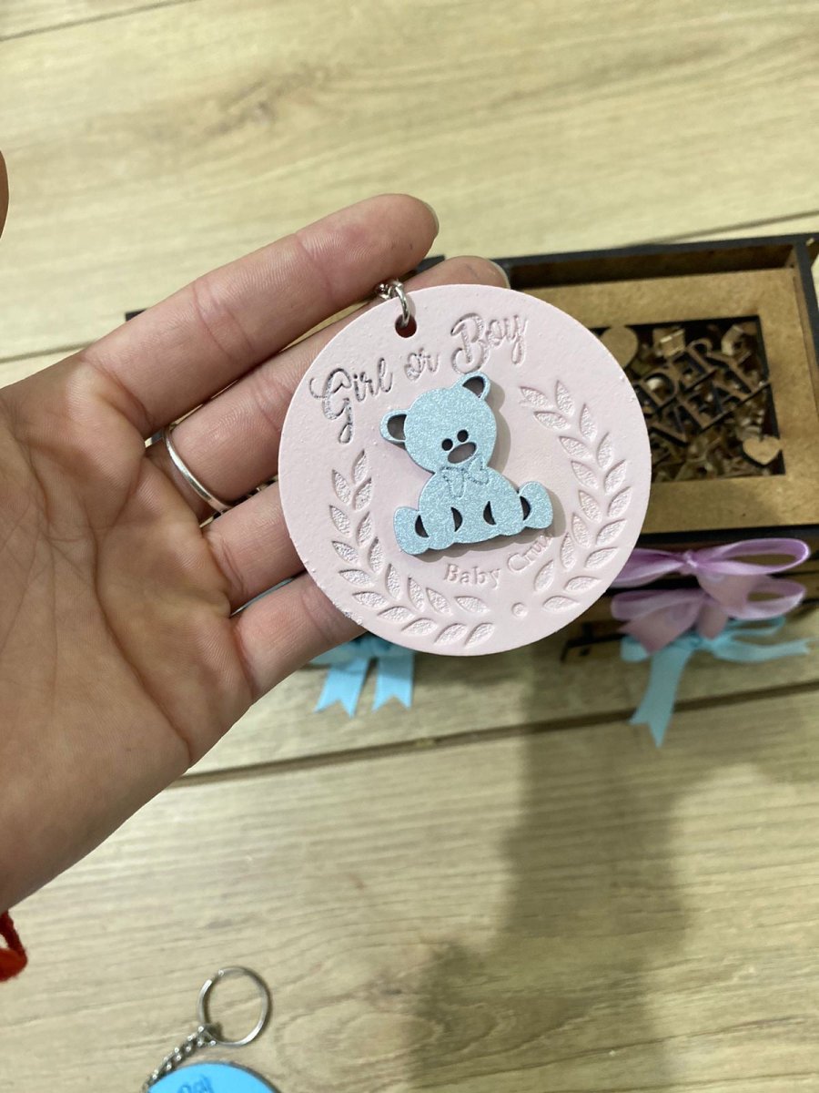 Recuerdo personalizado para fiesta de revelación de género