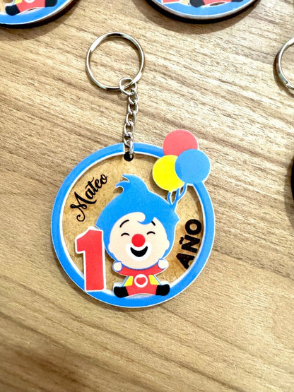 Llavero personalizado plim plim para cumpleaños - Felt Craft RD
