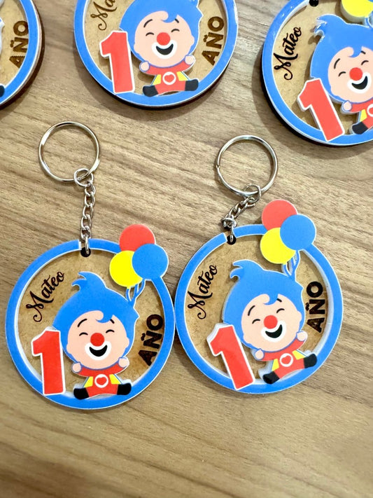Llavero personalizado plim plim para cumpleaños - Felt Craft RD