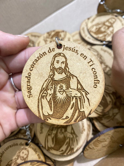 Llaveros cristianos en madera personalizados - Felt Craft RD