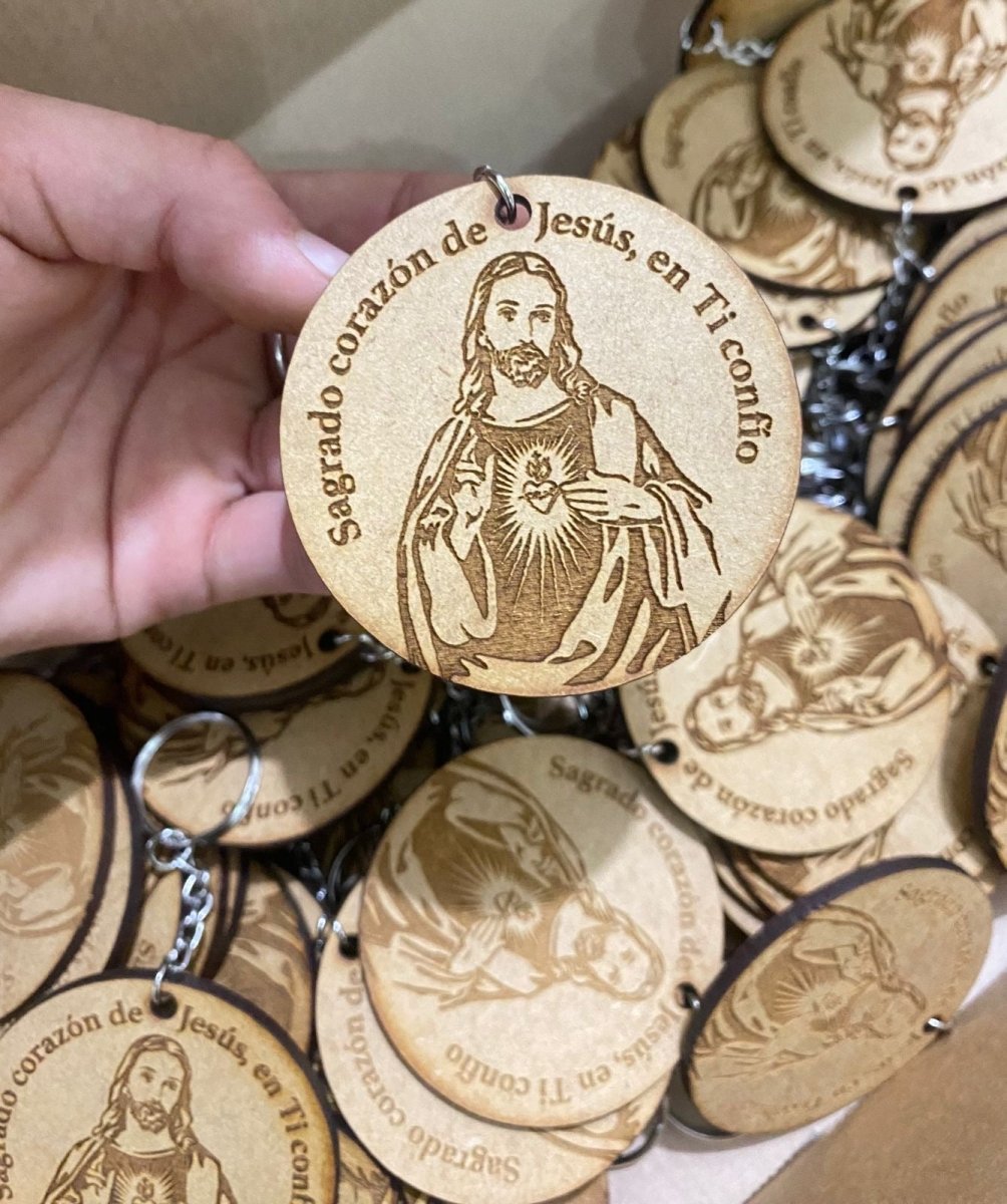 Llaveros cristianos en madera personalizados - Felt Craft RD