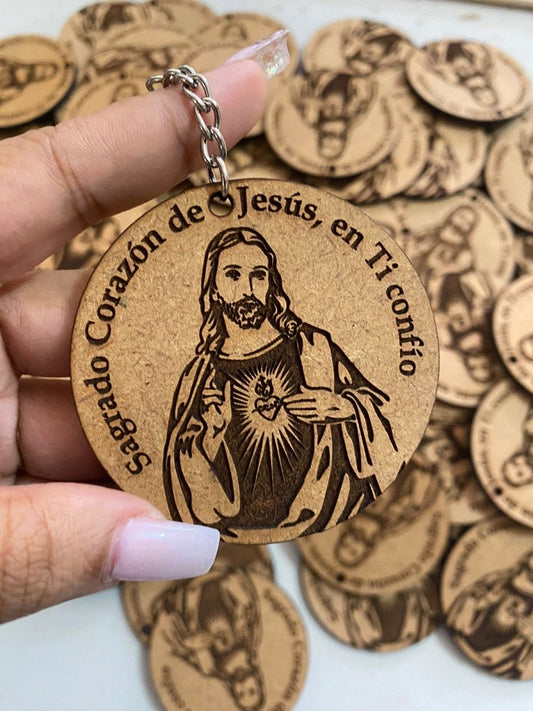 Llaveros cristianos en madera personalizados - Felt Craft RD