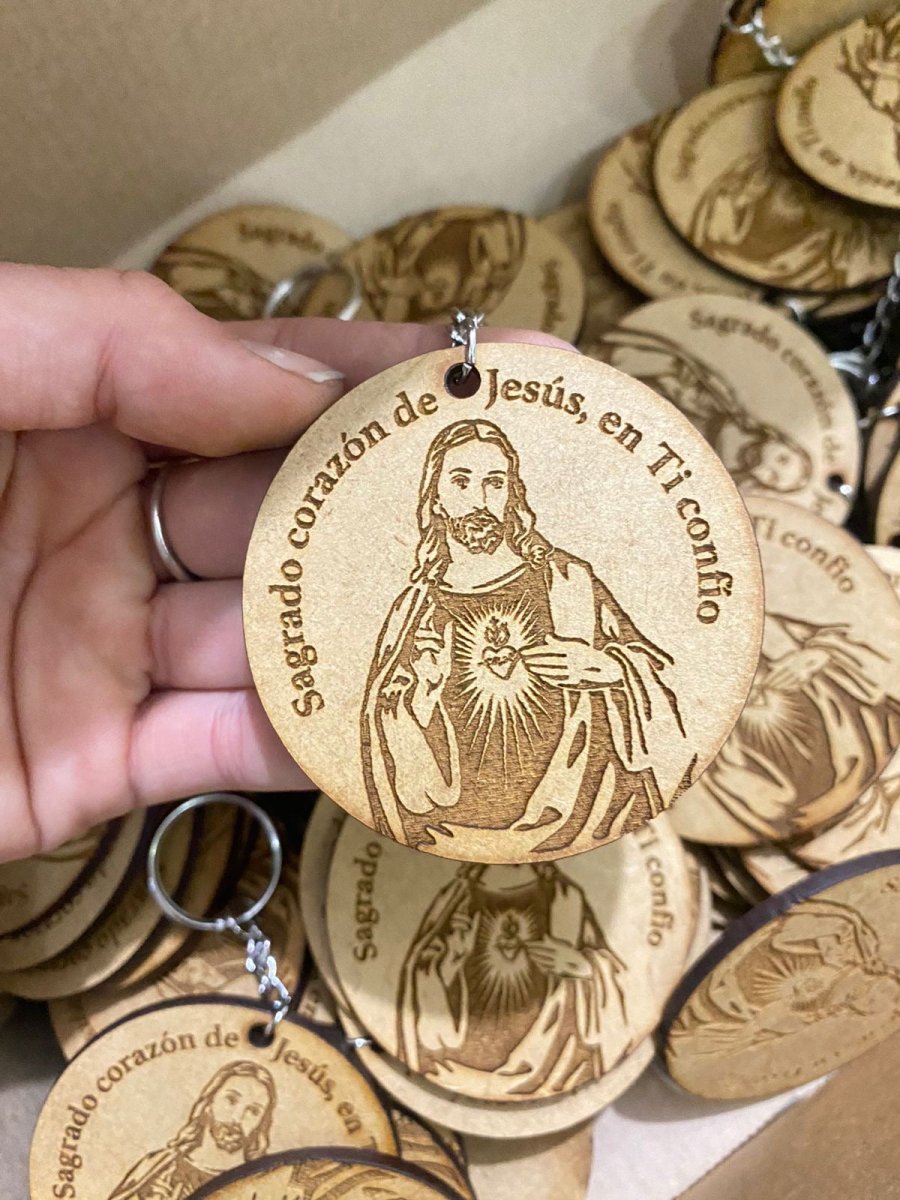 Llaveros cristianos en madera personalizados - Felt Craft RD